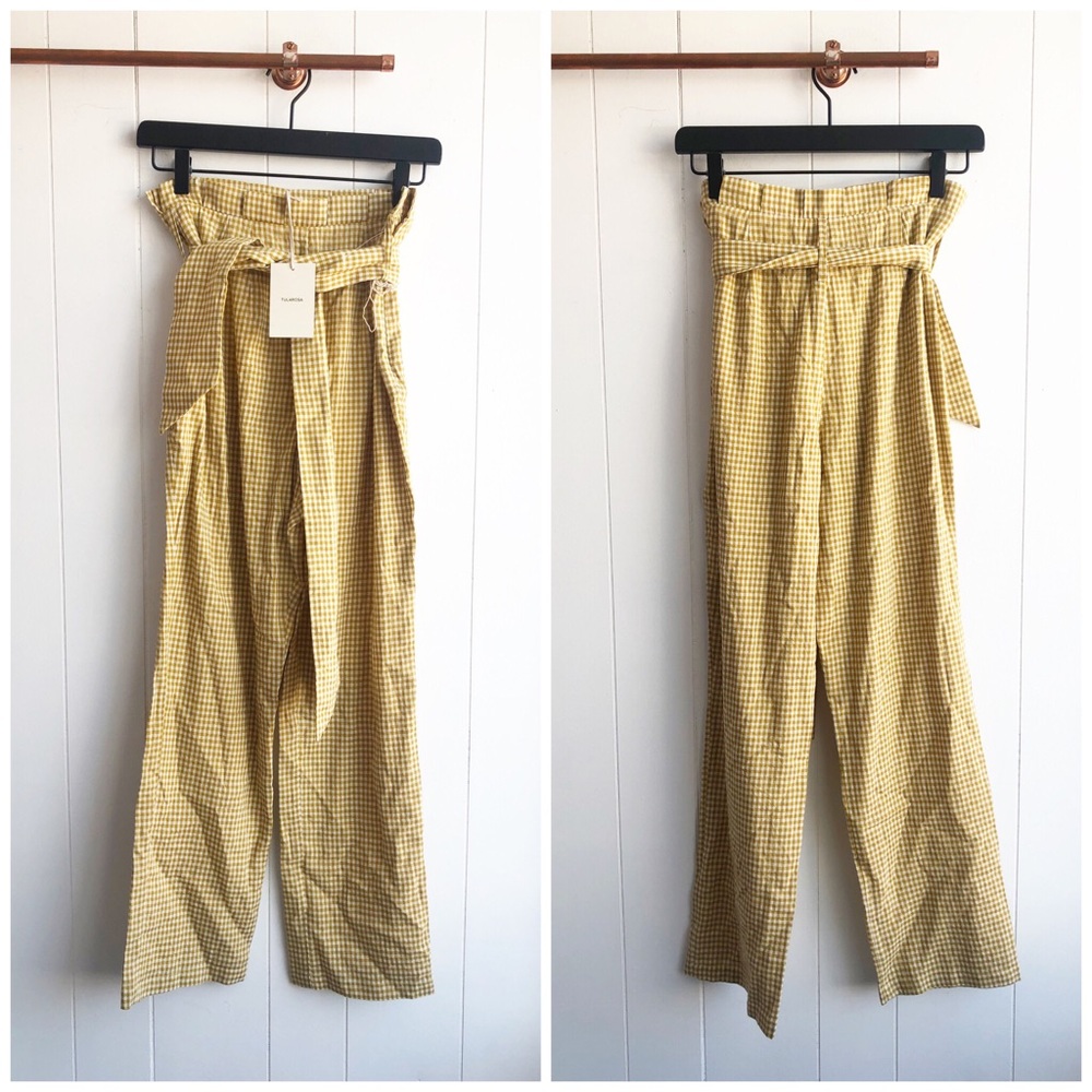 NWT Tularosa Gingham Tomasa Trousers - Picture 2 of 4